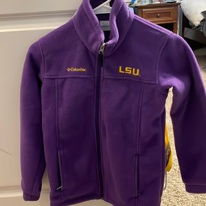 Columbia LSU fleece zip up